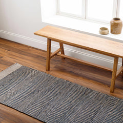 Navy Elle Jute Rug - Ornate Home