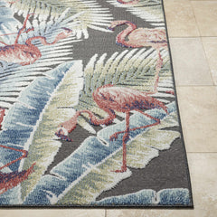 Nayan Charcoal Outdoor Area Rug - Clearance - Ornate Home