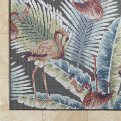 Nayan Charcoal Outdoor Area Rug - Clearance - Ornate Home