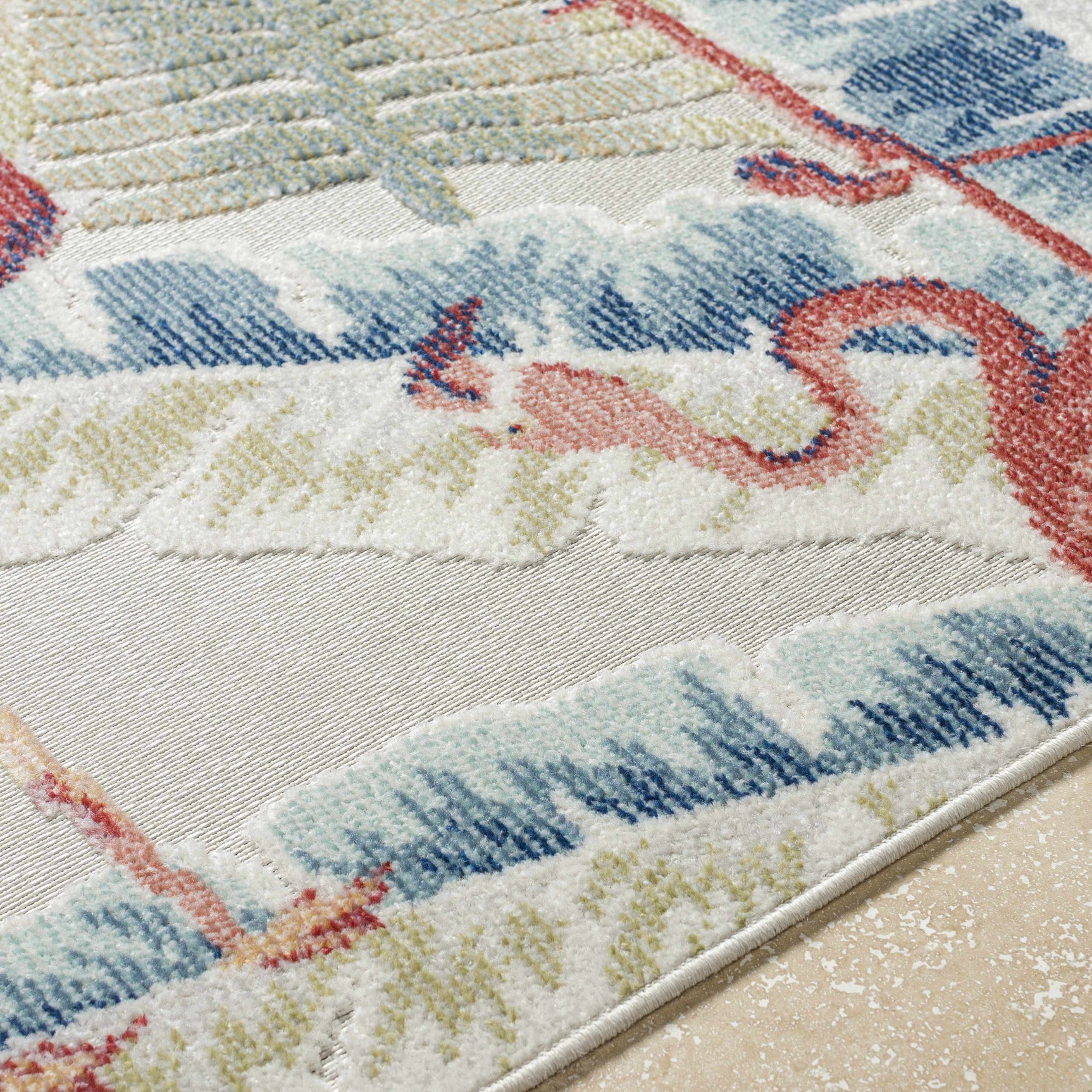 Nayan Light Slate Outdoor Area Rug - Clearance - Ornate Home