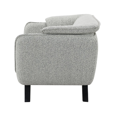 Nayeli Light Gray Boucle Chair - Ornate Home