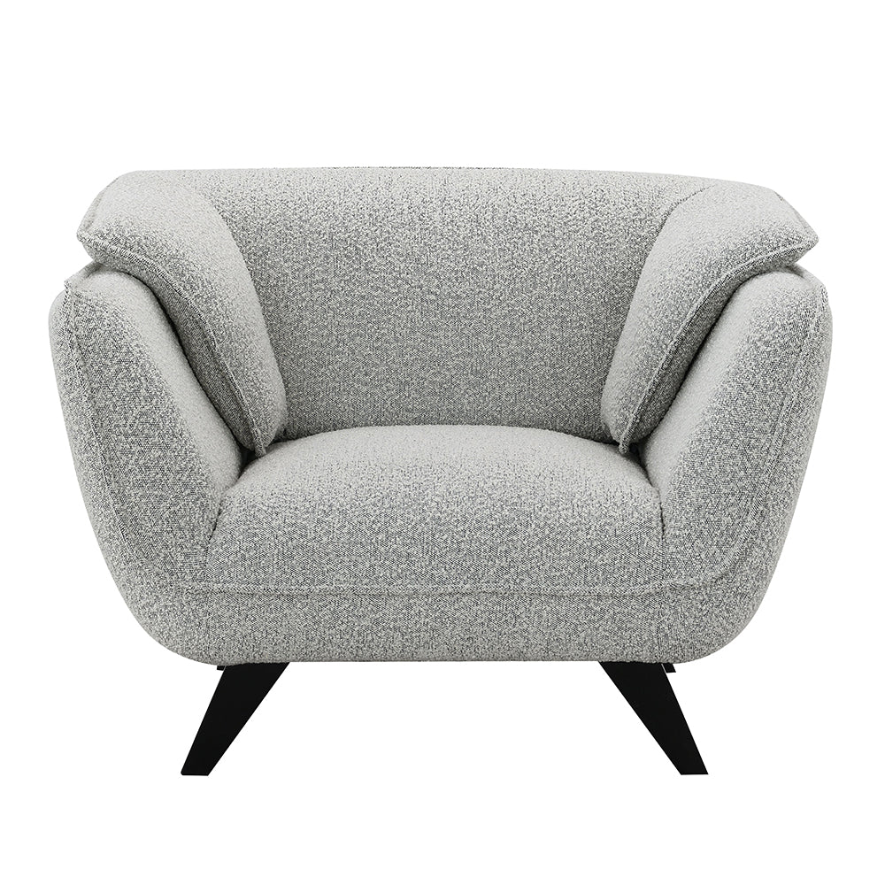 Nayeli Light Gray Boucle Chair - Ornate Home