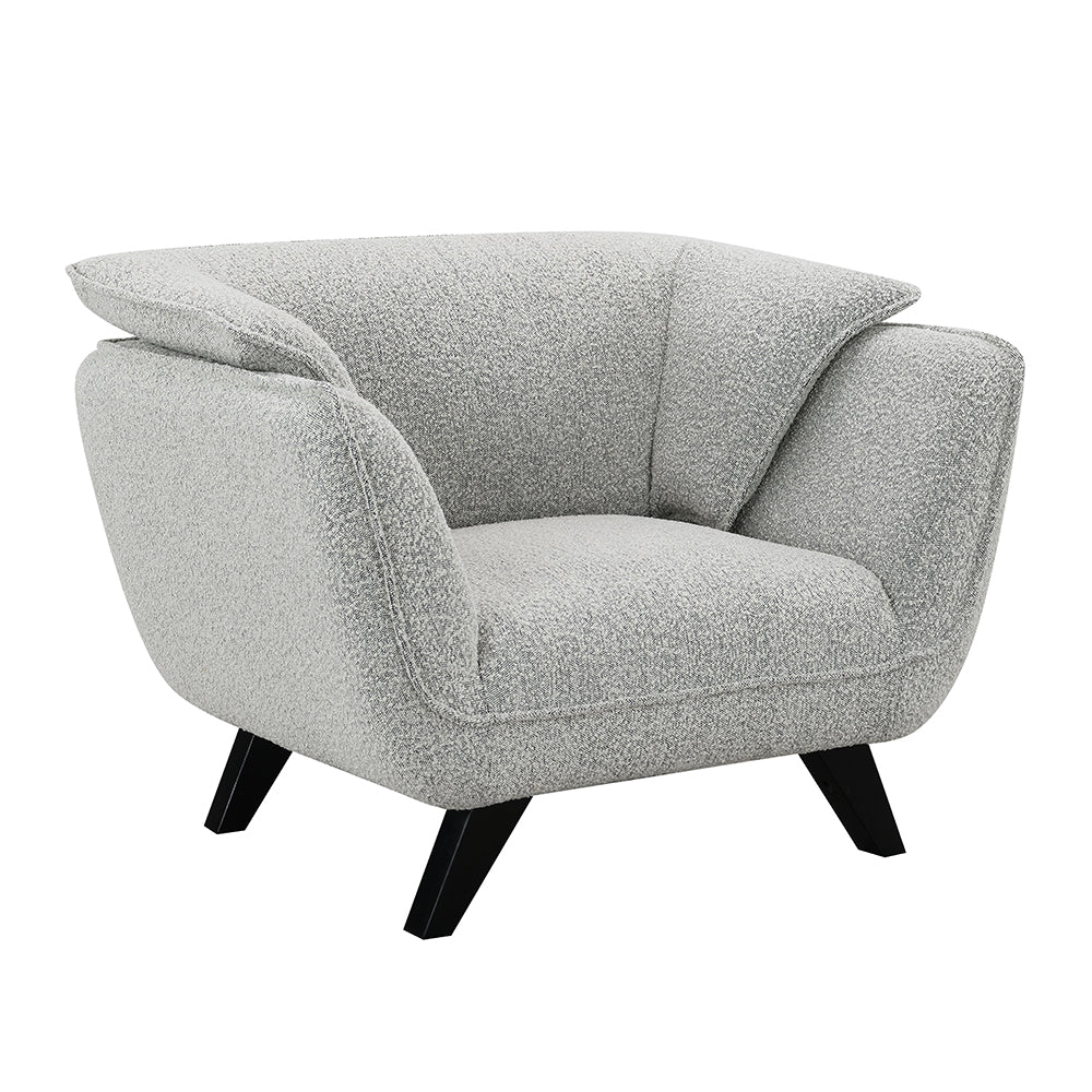 Nayeli Light Gray Boucle Chair - Ornate Home