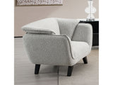 Nayeli Light Gray Boucle Chair - Ornate Home