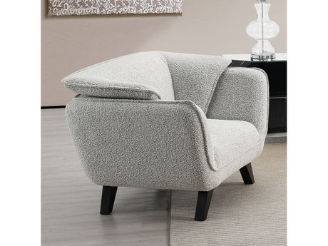 Nayeli Light Gray Boucle Chair - Ornate Home