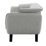 Nayeli Light Gray Boucle Loveseat - Ornate Home