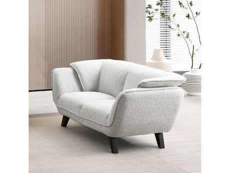 Nayeli Light Gray Boucle Loveseat - Ornate Home