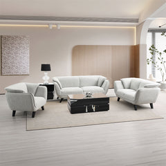 Nayeli Light Gray Boucle Sofa - Ornate Home