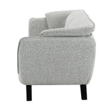 Nayeli Light Gray Boucle Sofa - Ornate Home
