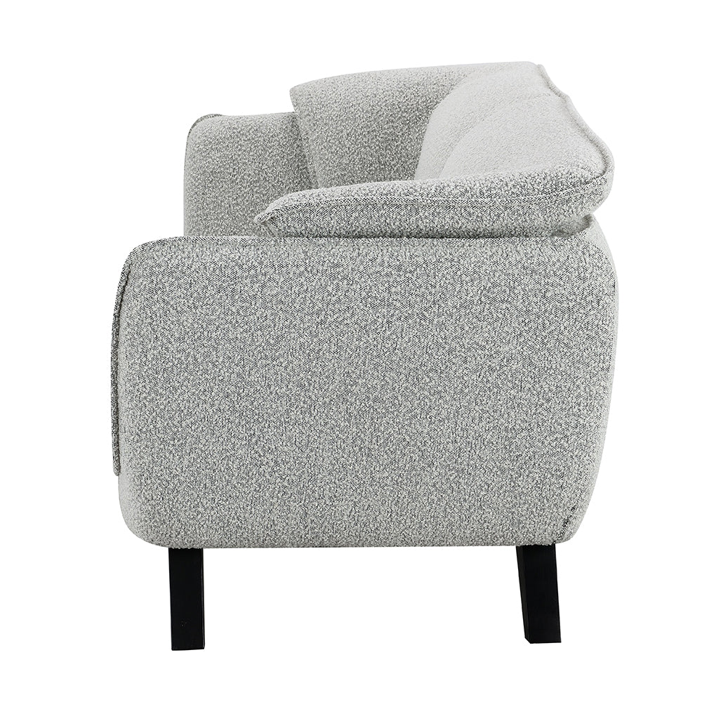 Nayeli Light Gray Boucle Sofa - Ornate Home