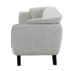 Nayeli Light Gray Boucle Sofa - Ornate Home