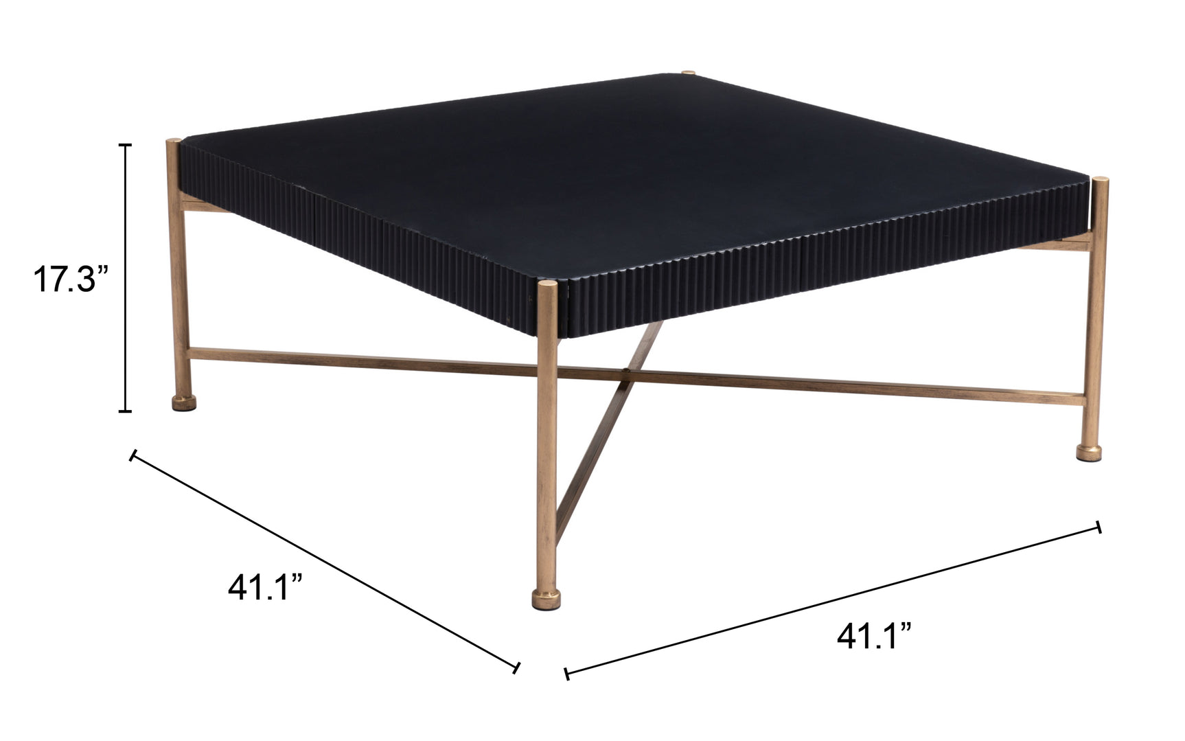 Nazaire Black Coffee Table - Ornate Home
