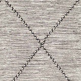Neal Black/Cream Trellis Cotton Rug with Tassels - Clearance - Ornate Home