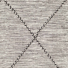 Neal Black/Cream Trellis Cotton Rug with Tassels - Clearance - Ornate Home
