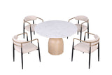 Neasden Natural/Black/White 5 Pc. Dining Table Set - Ornate Home