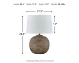 Neavesboro Antique Brown/White 2-Piece Lamp Set (Online Special Price) - Ornate Home