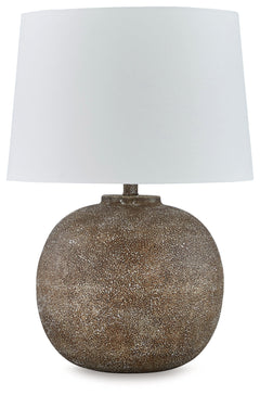 Neavesboro Antique Brown/White Table Lamp - Ornate Home