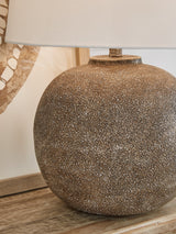 Neavesboro Antique Brown/White Table Lamp - Ornate Home