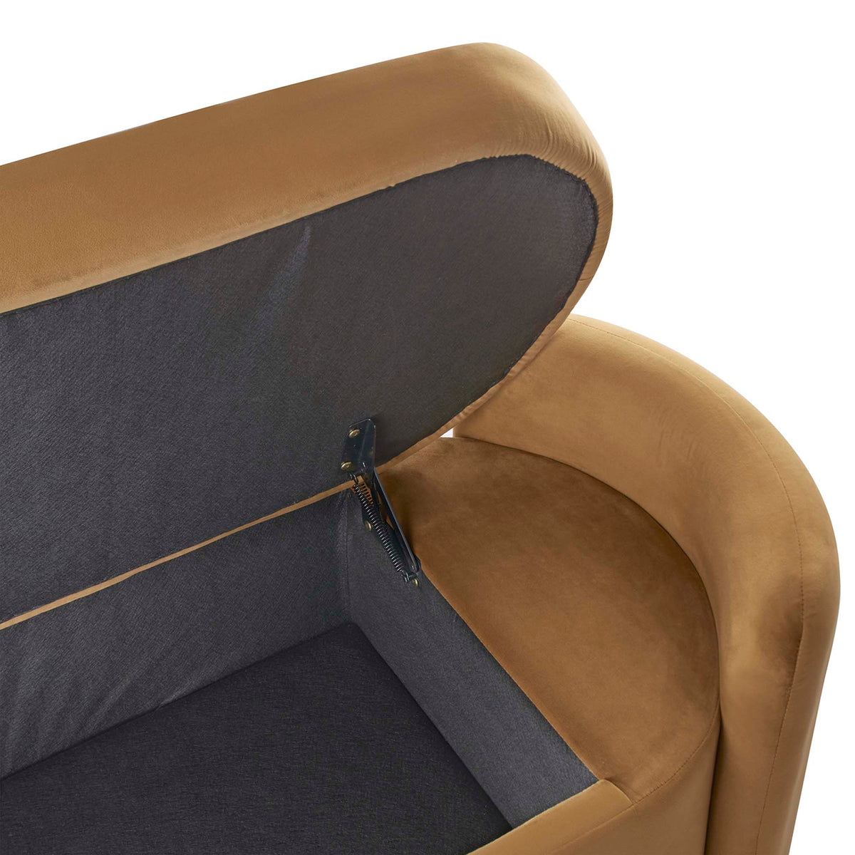 Nebula Cognac Upholstered Performance Velvet Bench - Ornate Home