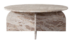 Nebula Panther Beige Marble Coffee Table - Ornate Home