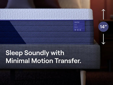 Nectar Luxe Hybrid Soft White Queen Mattress - Ornate Home