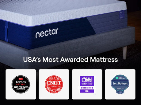 Nectar Luxe Hybrid Soft White Queen Mattress - Ornate Home
