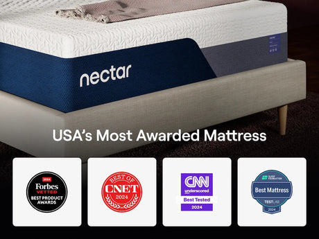 Nectar Luxe Memory Foam Medium White Full Mattress - Ornate Home