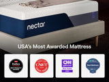 Nectar Luxe Memory Foam White Medium King Mattress - Ornate Home
