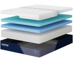 Nectar Luxe Memory Foam White Medium Twin XL Mattress - Ornate Home