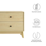 Nectar Natural/White 43" Wood Grain Accent Cabinet - Ornate Home