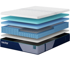Nectar Premier Hybrid White Medium King Mattress - Ornate Home