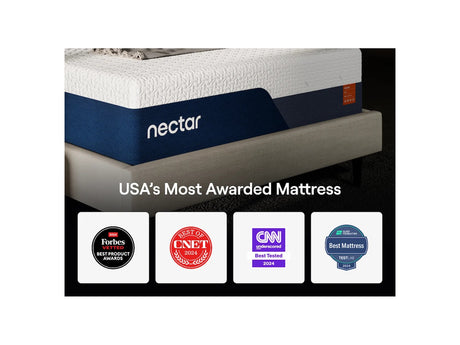 Nectar Ultra Memory Foam White Ultra Plush King Mattress - Ornate Home