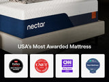 Nectar Ultra Memory Foam White Ultra Plush Twin Mattress - Ornate Home