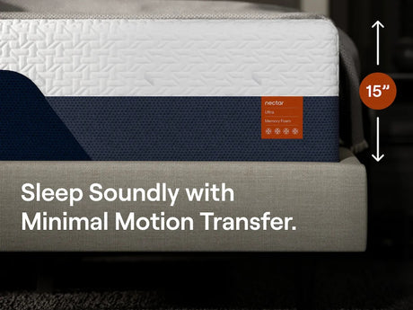 Nectar Ultra Memory Foam White Ultra Plush Twin Mattress - Ornate Home