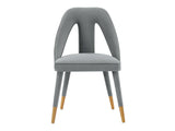 Neda Dining Chair in Grey - Ornate Home