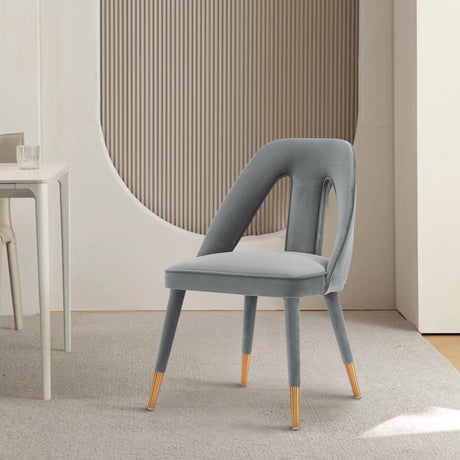 Neda Dining Chair in Grey - Ornate Home