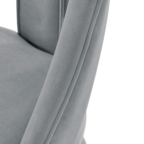 Neda Dining Chair in Grey - Ornate Home