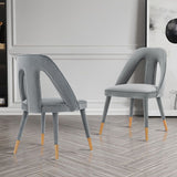 Neda Dining Chair in Grey (set of 2) - Ornate Home
