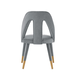 Neda Dining Chair in Grey (set of 2) - Ornate Home