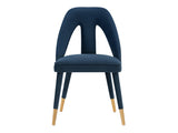 Neda Dining Chair in Midnight Blue - Ornate Home