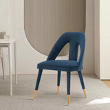 Neda Dining Chair in Midnight Blue - Ornate Home