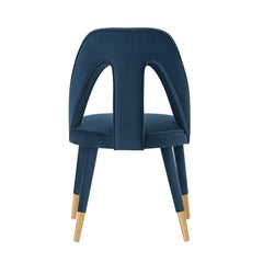 Neda Dining Chair in Midnight Blue - Ornate Home