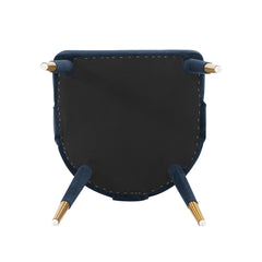 Neda Dining Chair in Midnight Blue (set of 2) - Ornate Home