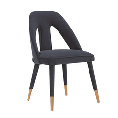 Neda Dining Chair in Midnight Blue (set of 2) - Ornate Home