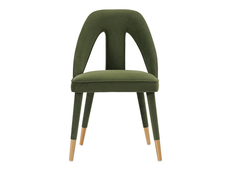 Neda Dining Chair in Olive Green - Ornate Home
