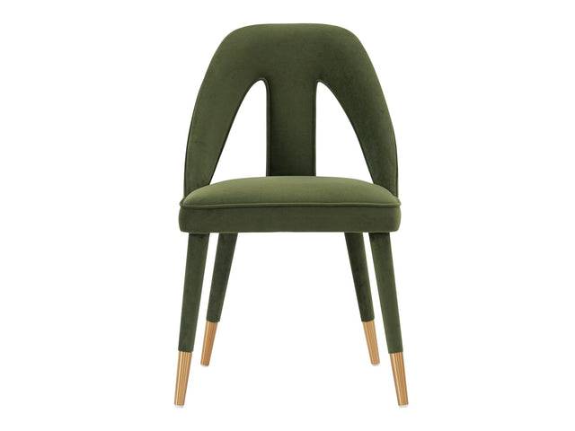 Neda Dining Chair in Olive Green - Ornate Home
