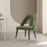 Neda Dining Chair in Olive Green - Ornate Home