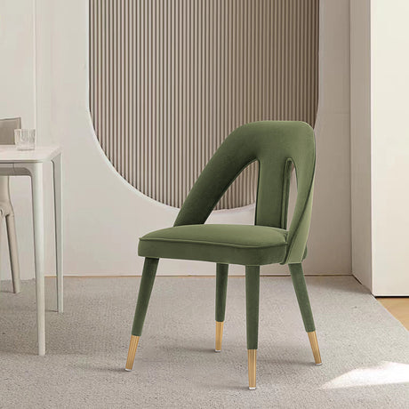 Neda Dining Chair in Olive Green - Ornate Home