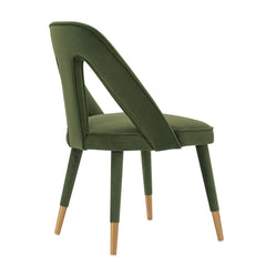 Neda Dining Chair in Olive Green - Ornate Home