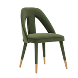 Neda Dining Chair in Olive Green - Ornate Home